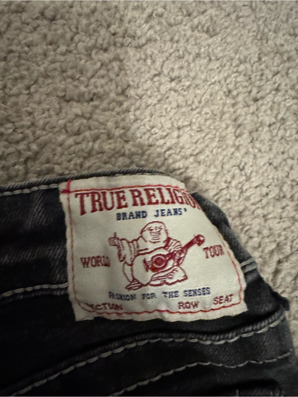 True Religion Kids' Black Cargo Jeans Size 3T - Picture 5 of 6